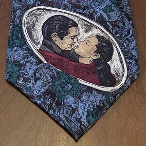 Vintage 1992 Wembley Going With The Wind 100% Silk Men’s Neck Tie Made In USA
